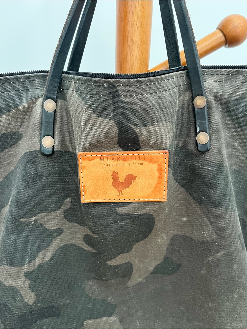 Meanwhile Back on the Farm Camo Convertible Backpack Tote - Picture 2 of 5